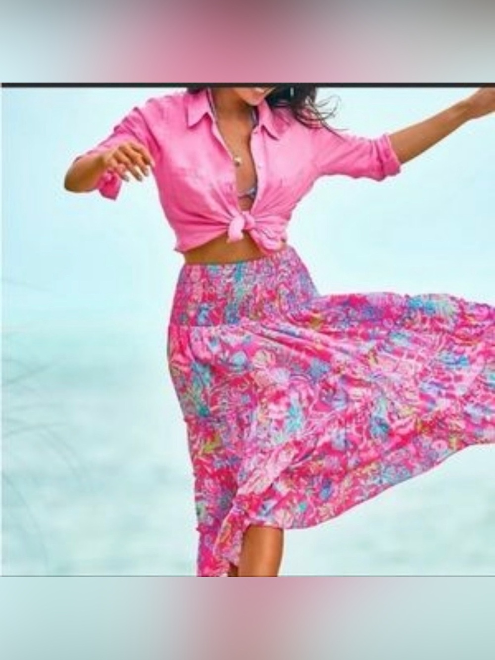 NWOT Lilly Pulitzer Deavan Midi Skirt Sz XS